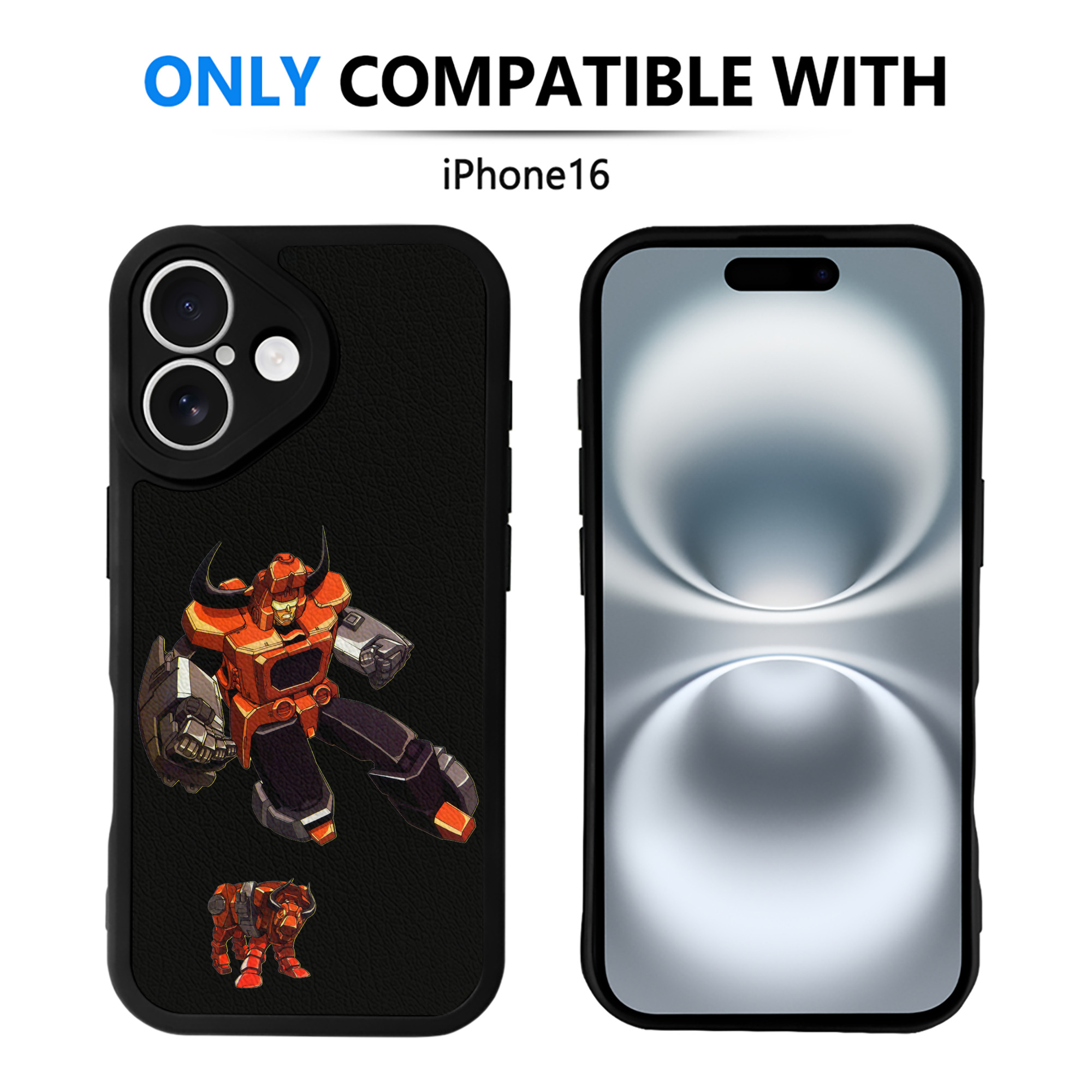 （画像用）  【iPhone 16シリーズ対応】シリコンスマホケース（レザー調） 材質：シリコン